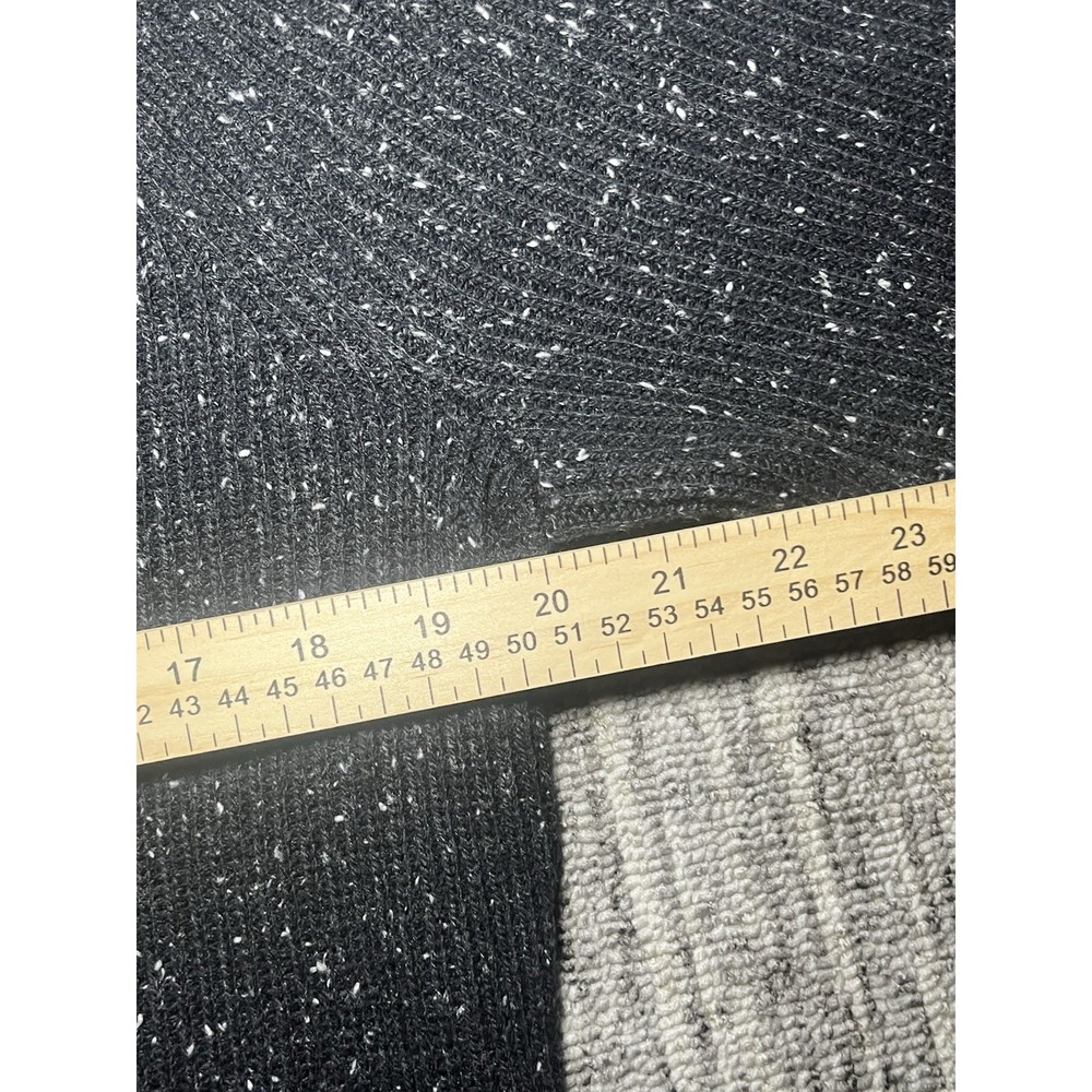 Vintage Abercrombie & Fitch Sweater Mens Large Black Wool Speckled Pullover 90s - Picture 3 of 6